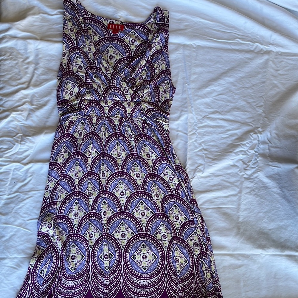 Elle Soft Floral Midi Dress Sleeveless